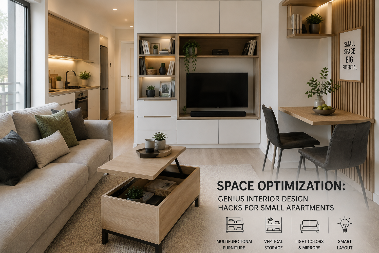 Space Optimization – Genius Interior Design Hacks for Small Apartments